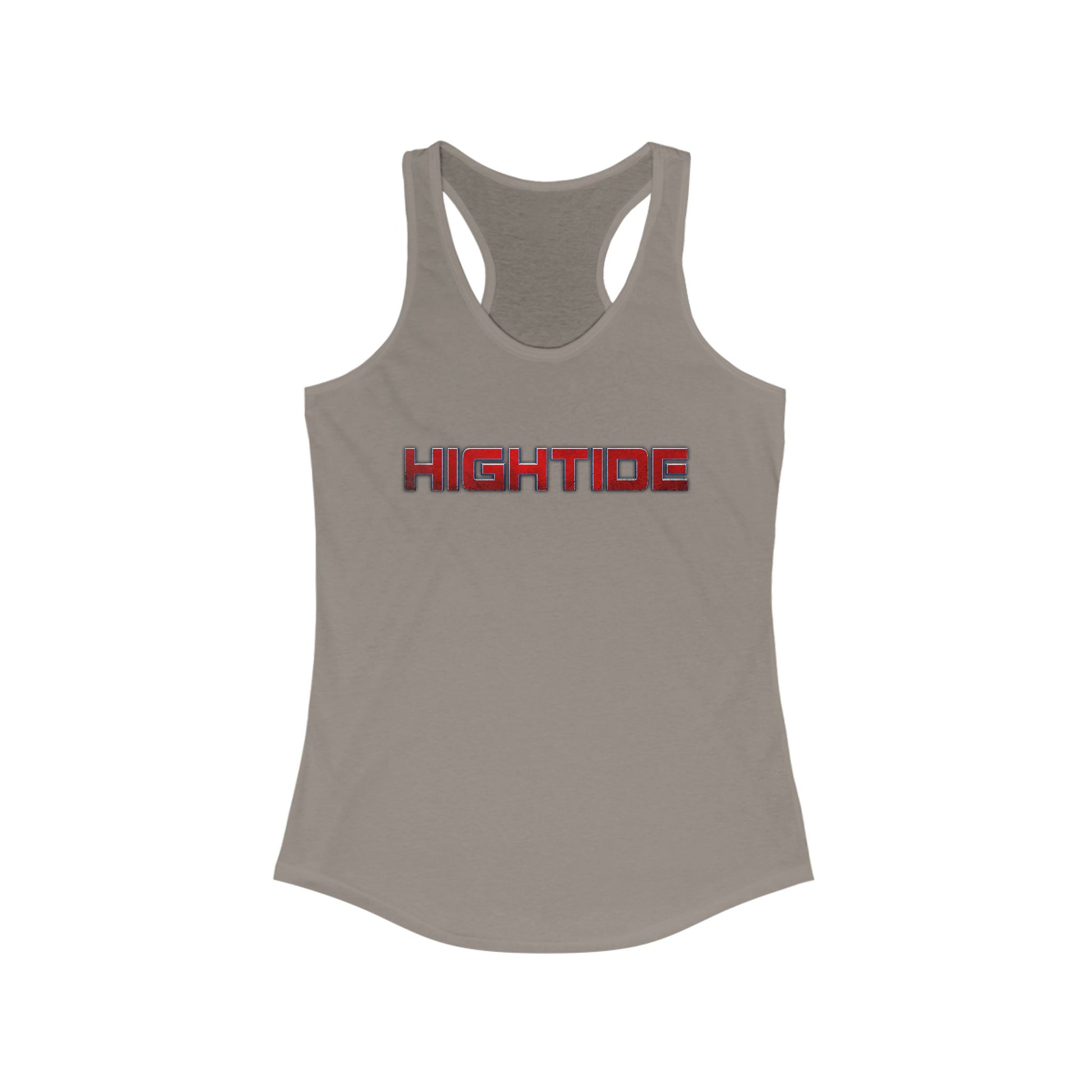HighTide Women's Racerback Tank Top, Summer Workout Shirt, Beachwear, Casual Athleisure, Gift for Her, Vacation Tops