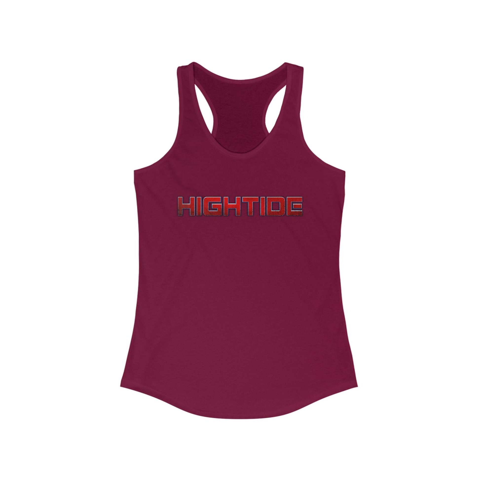 HighTide Women's Racerback Tank Top, Summer Workout Shirt, Beachwear, Casual Athleisure, Gift for Her, Vacation Tops