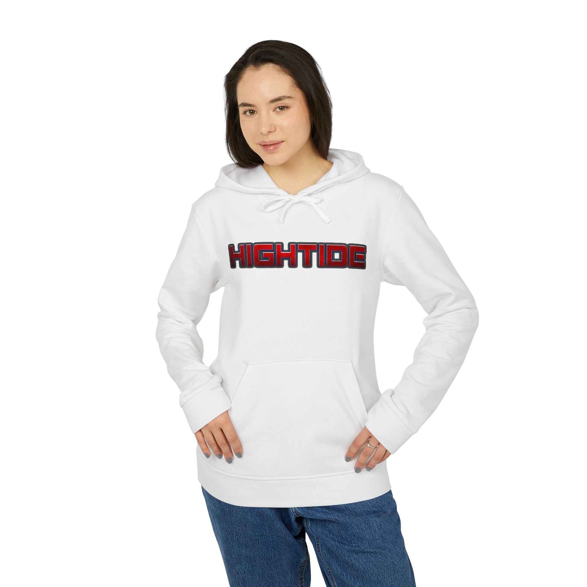 High Tide Unisex Fleece Hoodie | Cozy Streetwear, Relaxed Fit, Perfect for Beach Lovers, Casual Outings, Gift for Him or Her