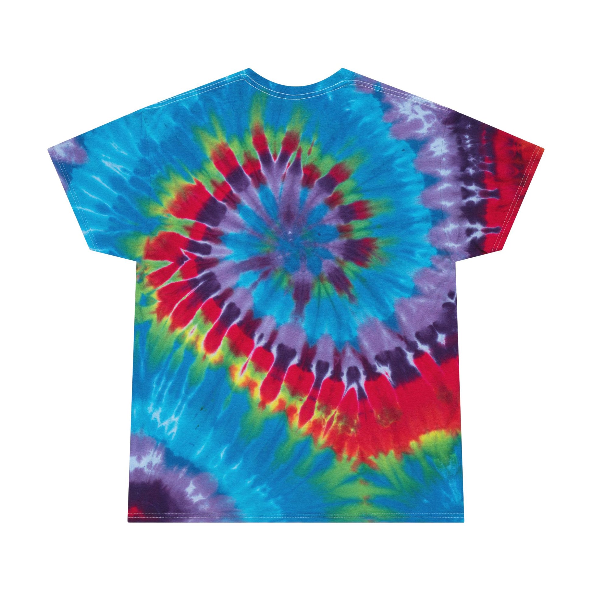 Spiral Tie-Dye Tee - HighTide, Bohemian Vibe Shirt, Summer Casual Wear, Festival Outfits, Colorful Graphic Tee, Vintage Beach Style