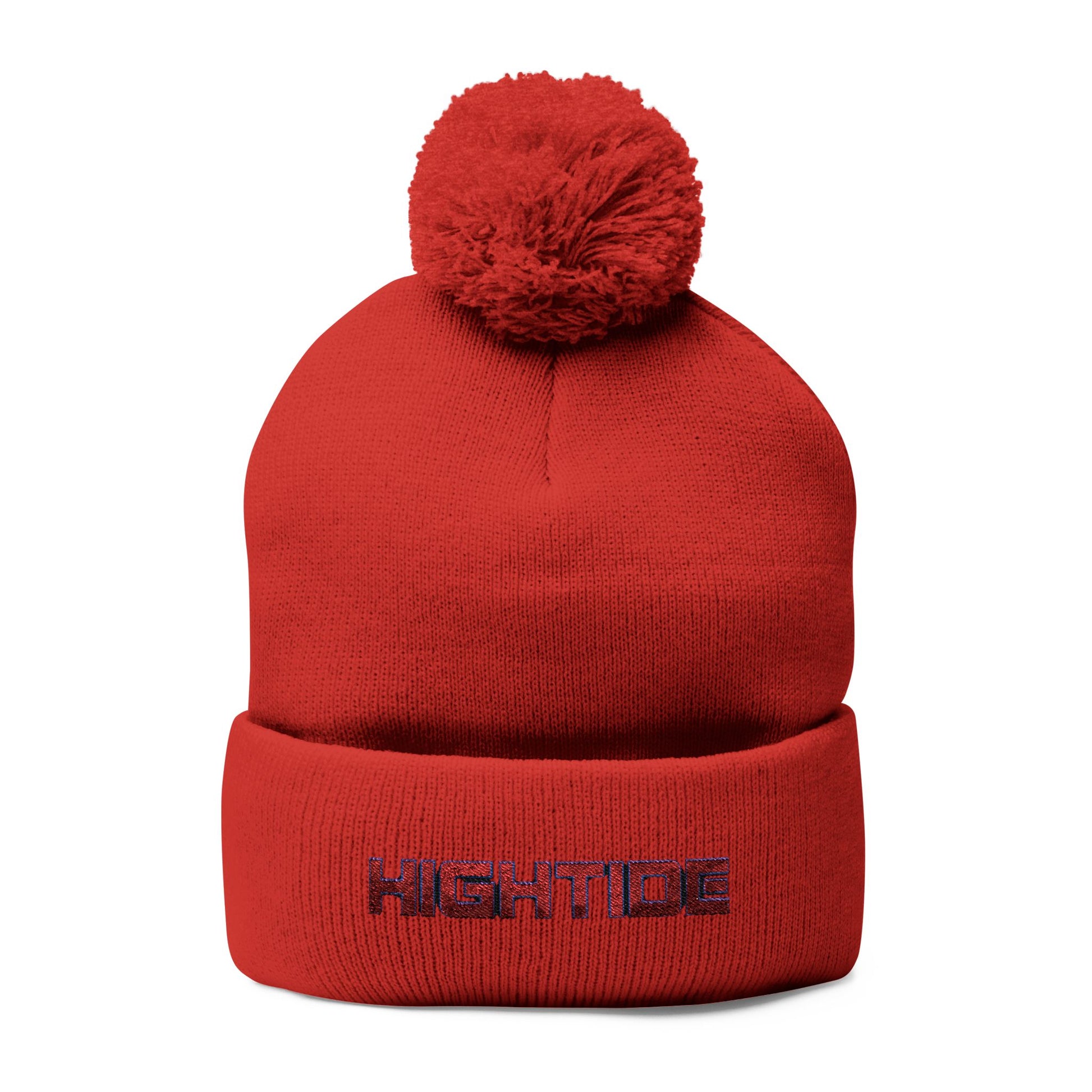 Pom-Pom Knit Cap (Embroidery)