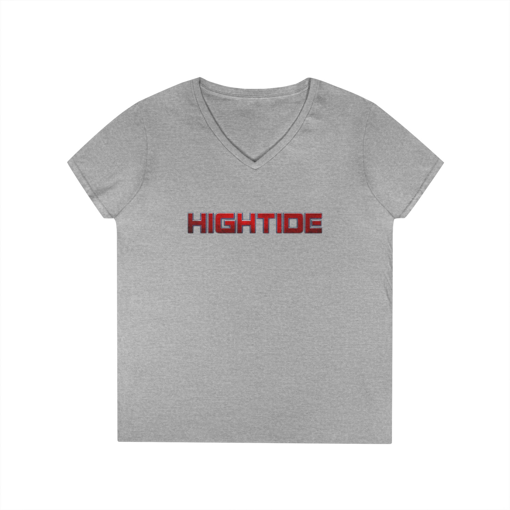 High Tide Ladies' V-Neck T-Shirt | Coastal Fashion, Beach Outfit, Summer Clothing, Casual Tee, Gift for Her