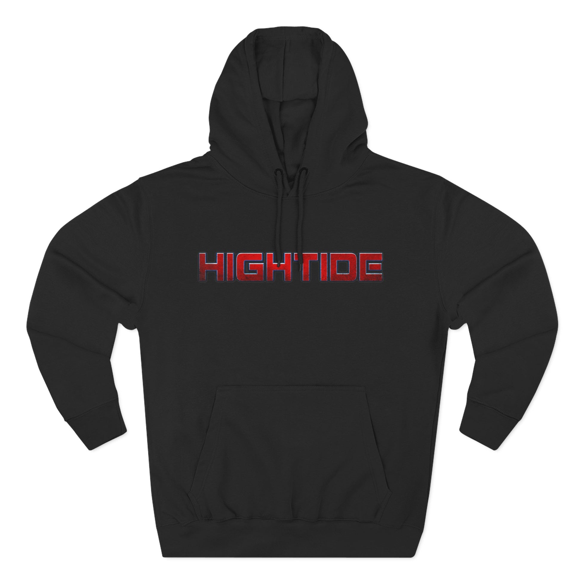 High Tide Three-Panel Fleece Hoodie - Cozy Beach Vibes, Great for Casual Wear, Summer Nights, Gift for Surf Lovers, Relaxation Wear