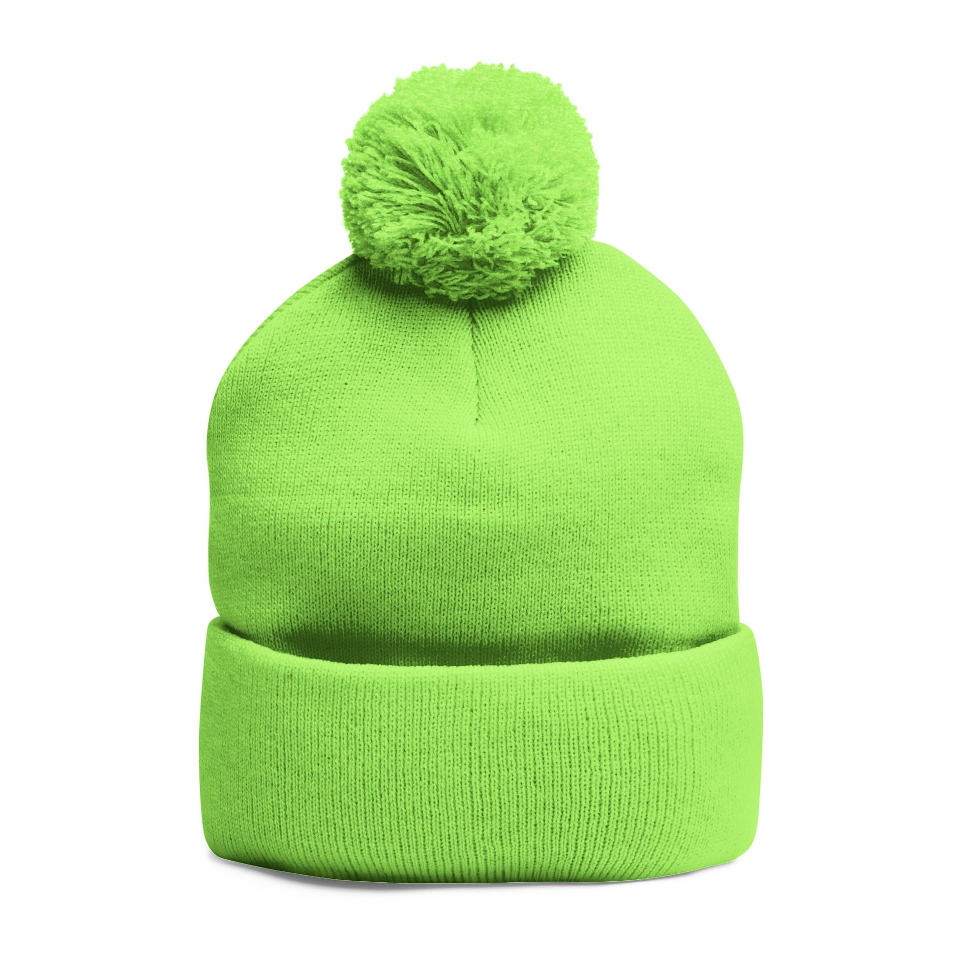 Pom-Pom Knit Cap (Embroidery)
