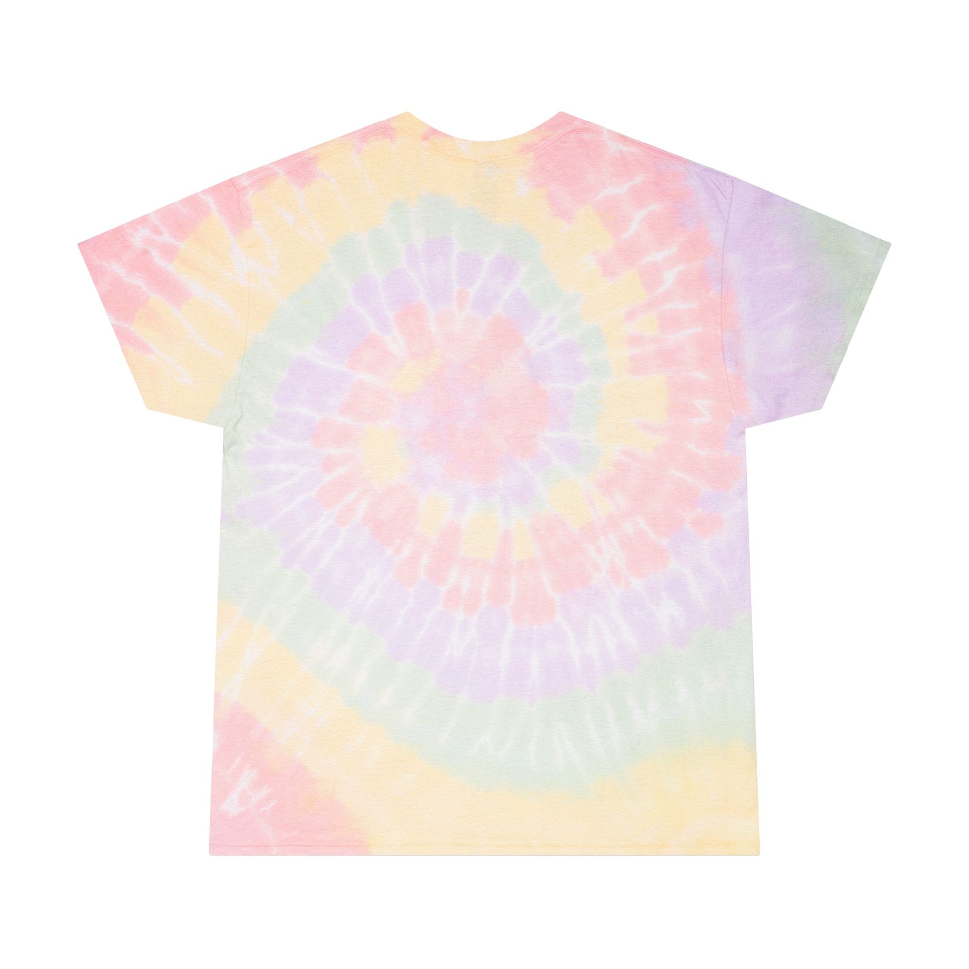 Spiral Tie-Dye Tee - HighTide, Bohemian Vibe Shirt, Summer Casual Wear, Festival Outfits, Colorful Graphic Tee, Vintage Beach Style