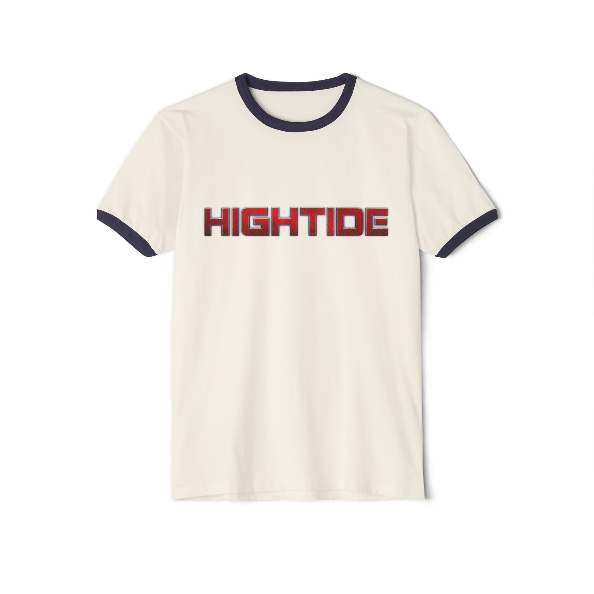 High Tide Ringer Tee - Unisex Cotton T-Shirt, Casual Summer Style, Beach Vibes, Gift for Ocean Lovers, Relaxed Fit Apparel