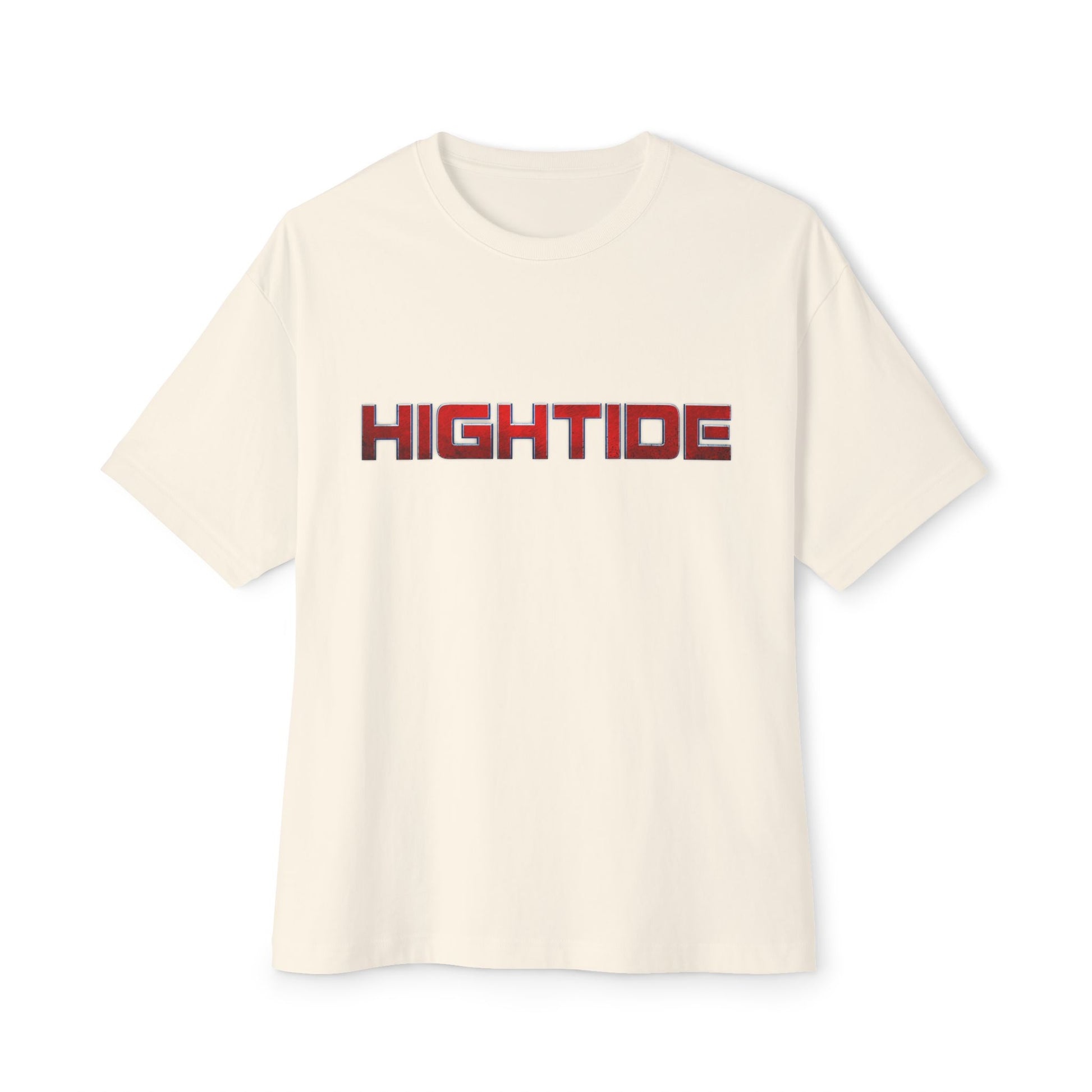 Chic Oversized Tee - High Tide Graphic, Relaxed Fit Shirt, Casual Wear, Beach Vibes, Gift for Him/Her, Summer Style