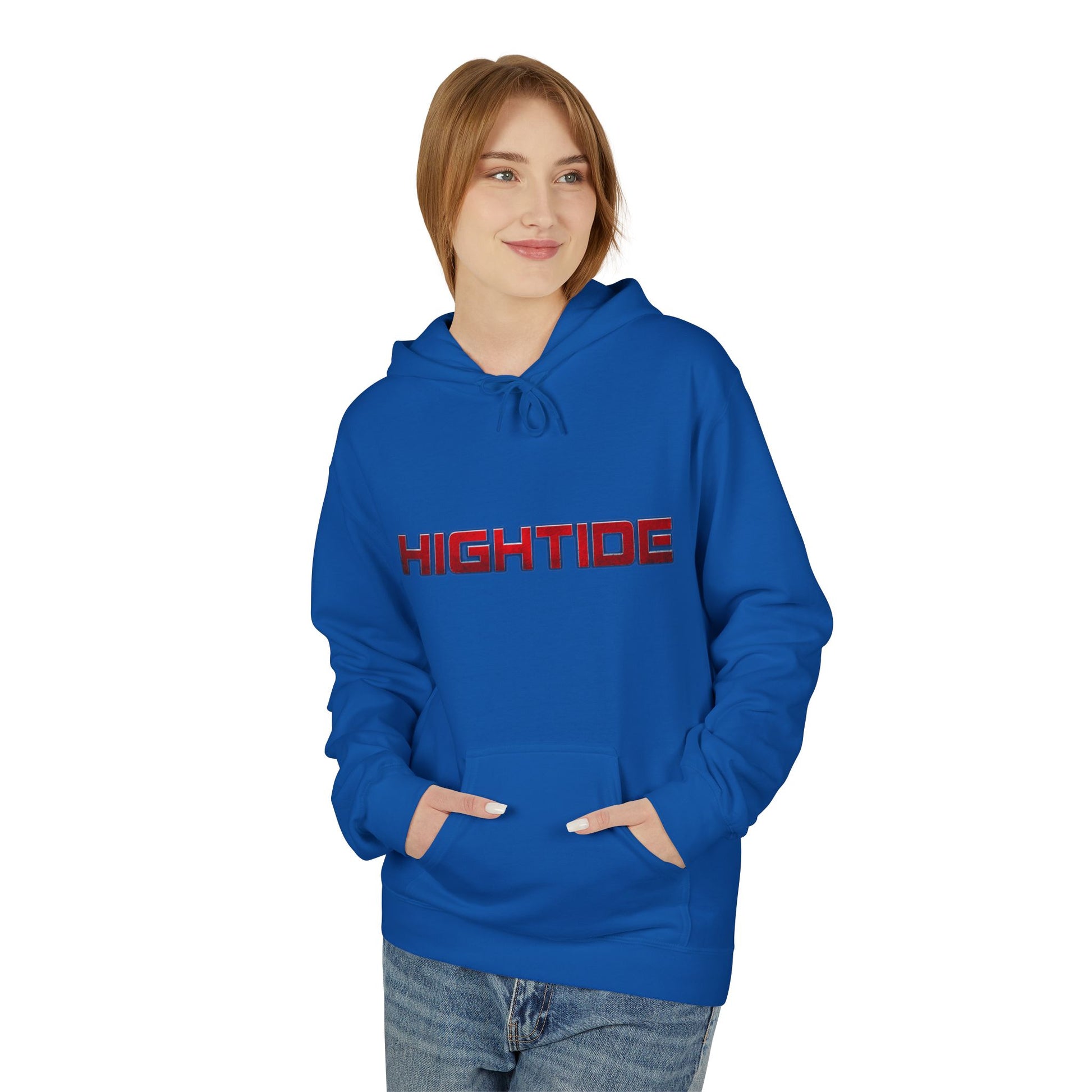 High Tide Softstyle Hoodie, Unisex Fleece Sweatshirt, Beach Vibe Apparel, Unique Gift for Surfers, Casual Comfort Wear