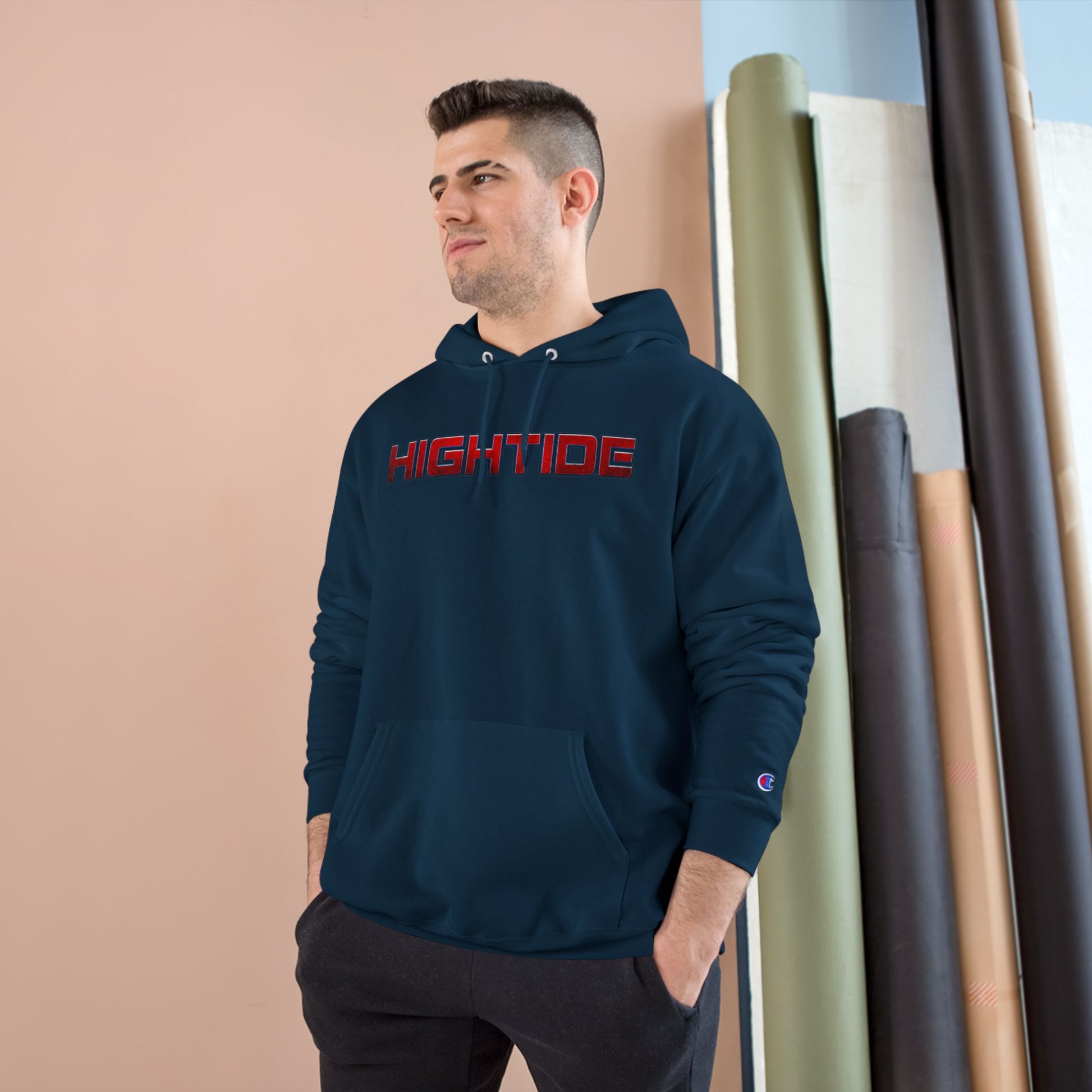 Hightide Champion Hoodie | Cozy Streetwear, Gift for Ocean Lovers, Casual Wear, Surf Vibes, Unisex Fashion