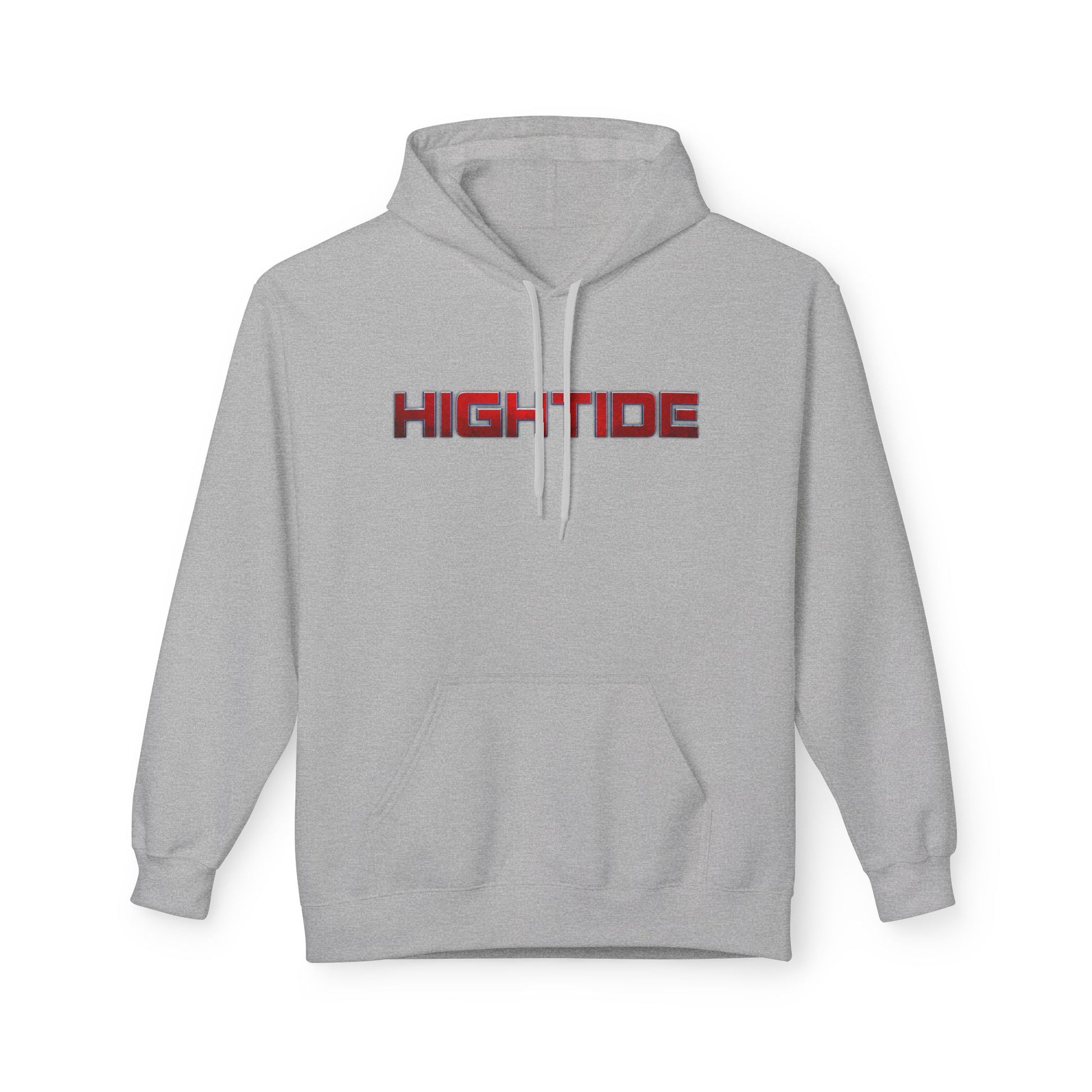High Tide Unisex Fleece Hoodie, Cozy Beachwear, Casual Comfort, Gift for Surfers, Summer Vibes, Beach Party Essential