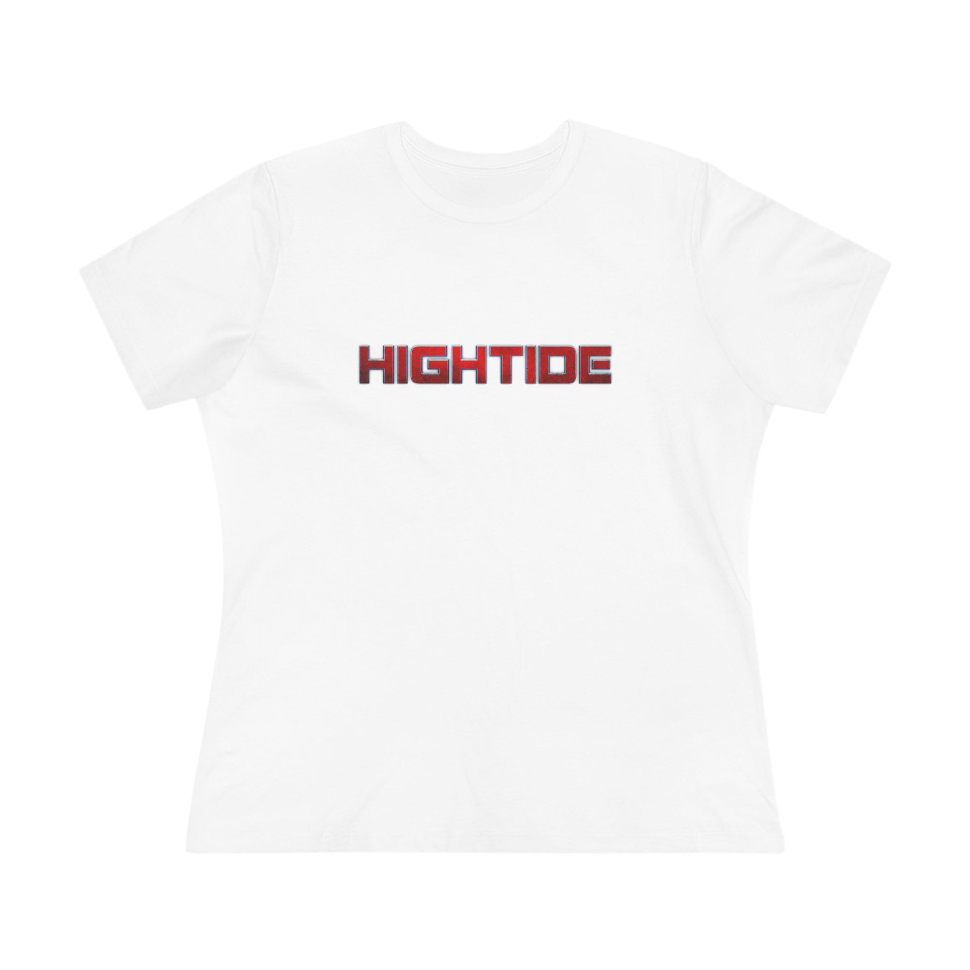 High Tide Women's Cotton Tee, Beachwear, Casual Summer Shirt, Gift for Ocean Lovers, Surf Tee, Everyday Comfort Top