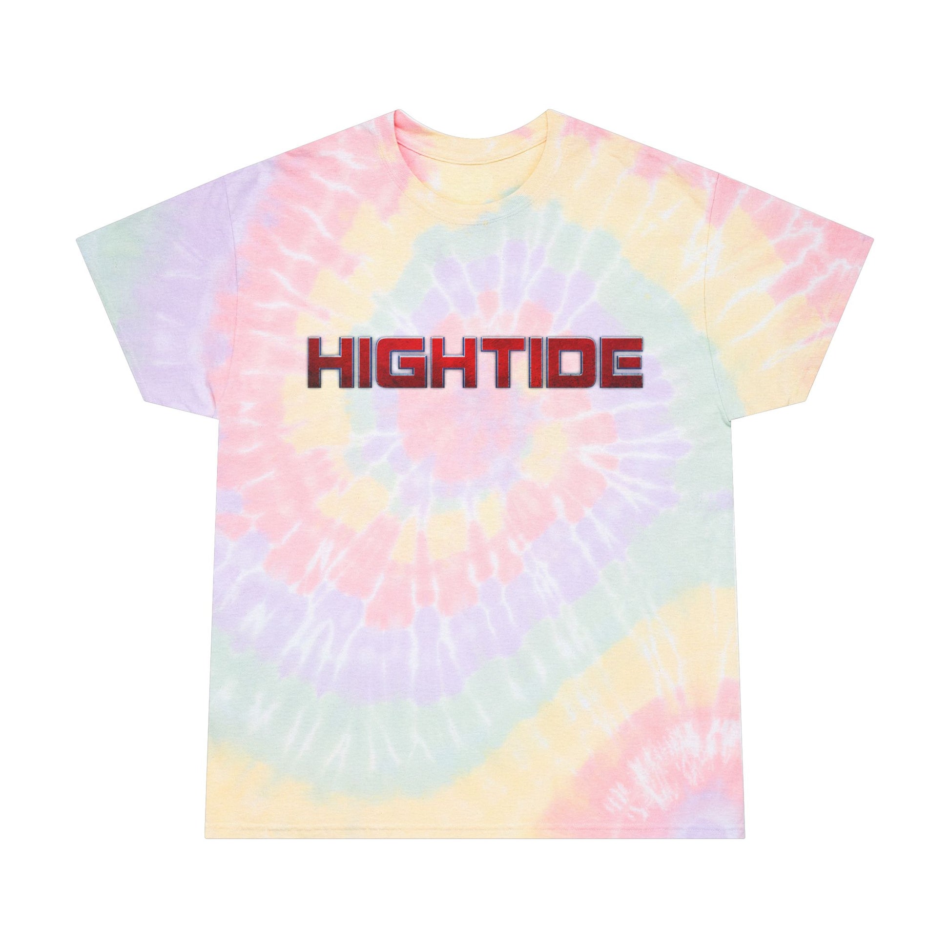 Spiral Tie-Dye Tee - HighTide, Bohemian Vibe Shirt, Summer Casual Wear, Festival Outfits, Colorful Graphic Tee, Vintage Beach Style