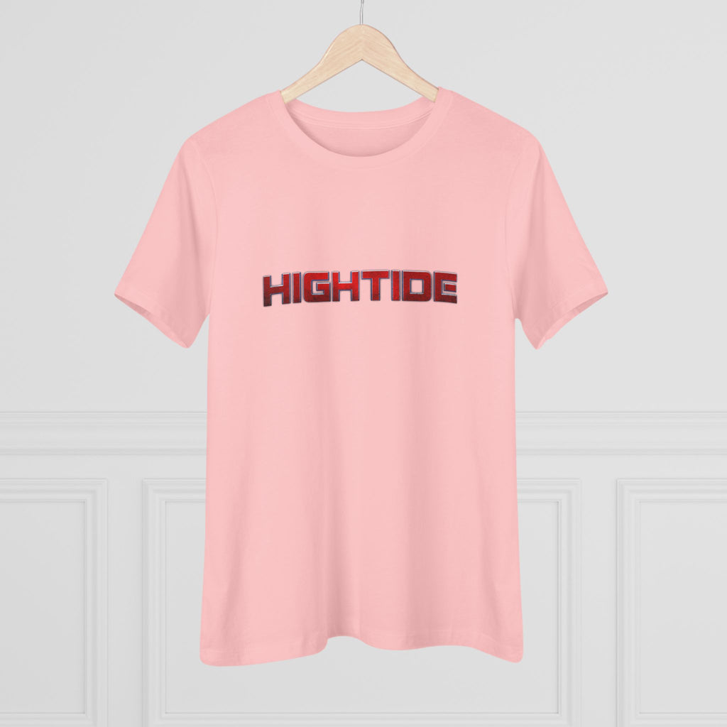 High Tide Women's Cotton Tee, Beachwear, Casual Summer Shirt, Gift for Ocean Lovers, Surf Tee, Everyday Comfort Top