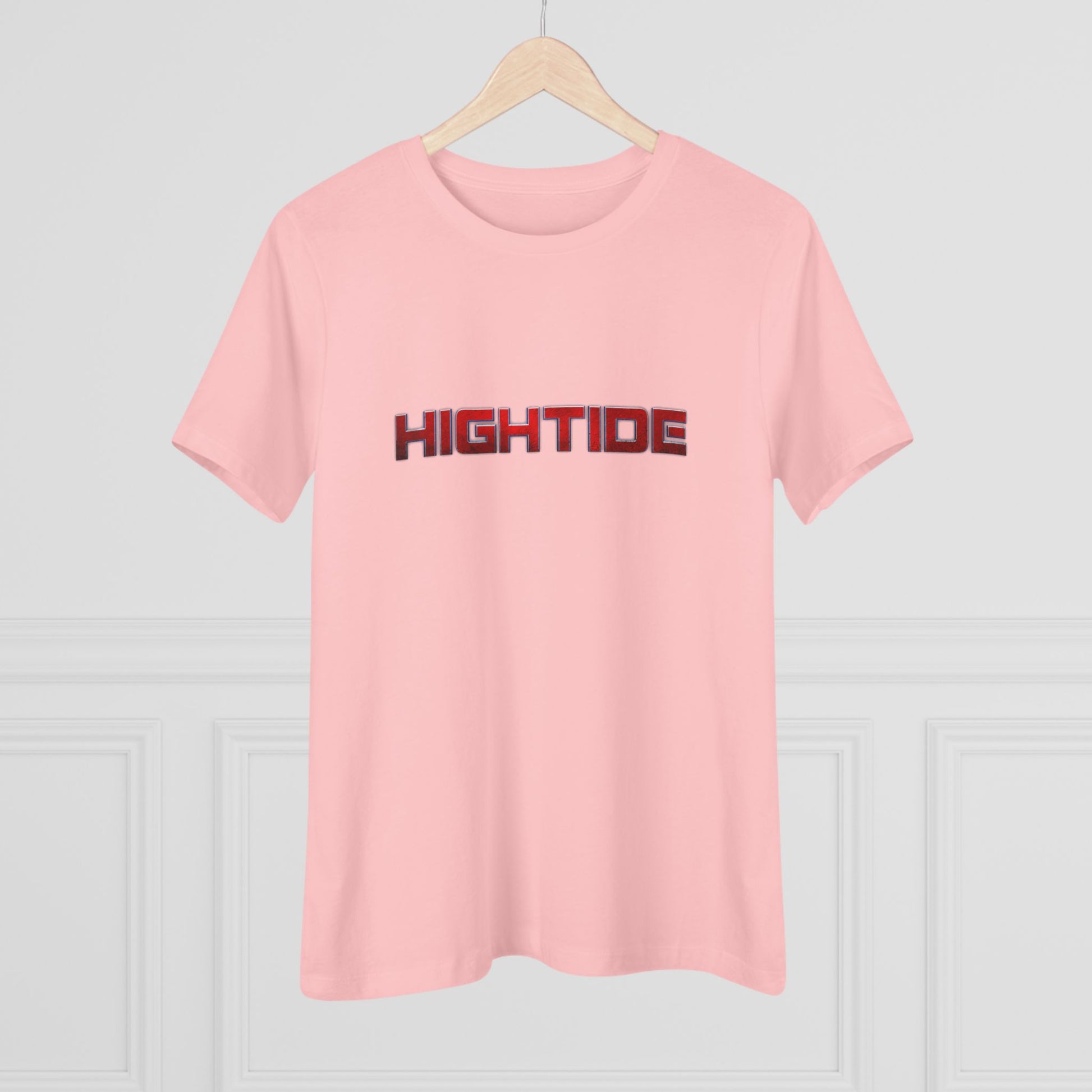 High Tide Women's Cotton Tee, Beachwear, Casual Summer Shirt, Gift for Ocean Lovers, Surf Tee, Everyday Comfort Top