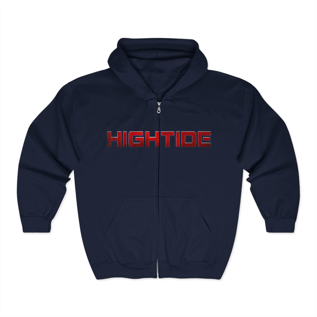 High Tide Unisex Zip Hoodie, Cozy Full Zip Hoodie for Men and Women, Perfect for Beach Lovers, Casual Wear, Gift Idea
