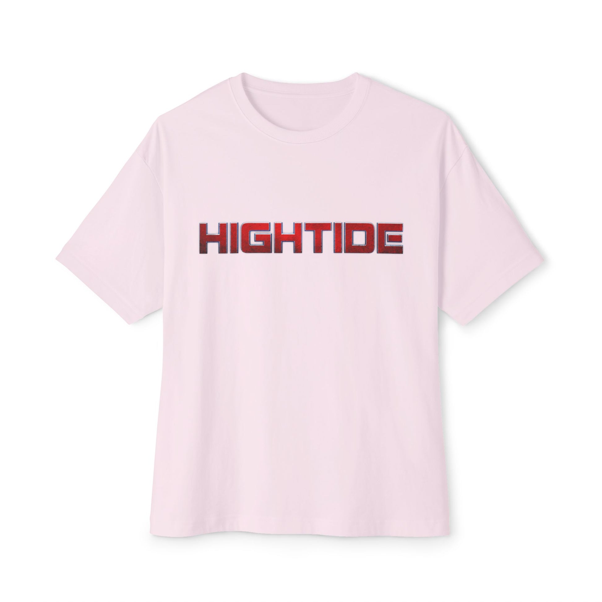 Chic Oversized Tee - High Tide Graphic, Relaxed Fit Shirt, Casual Wear, Beach Vibes, Gift for Him/Her, Summer Style