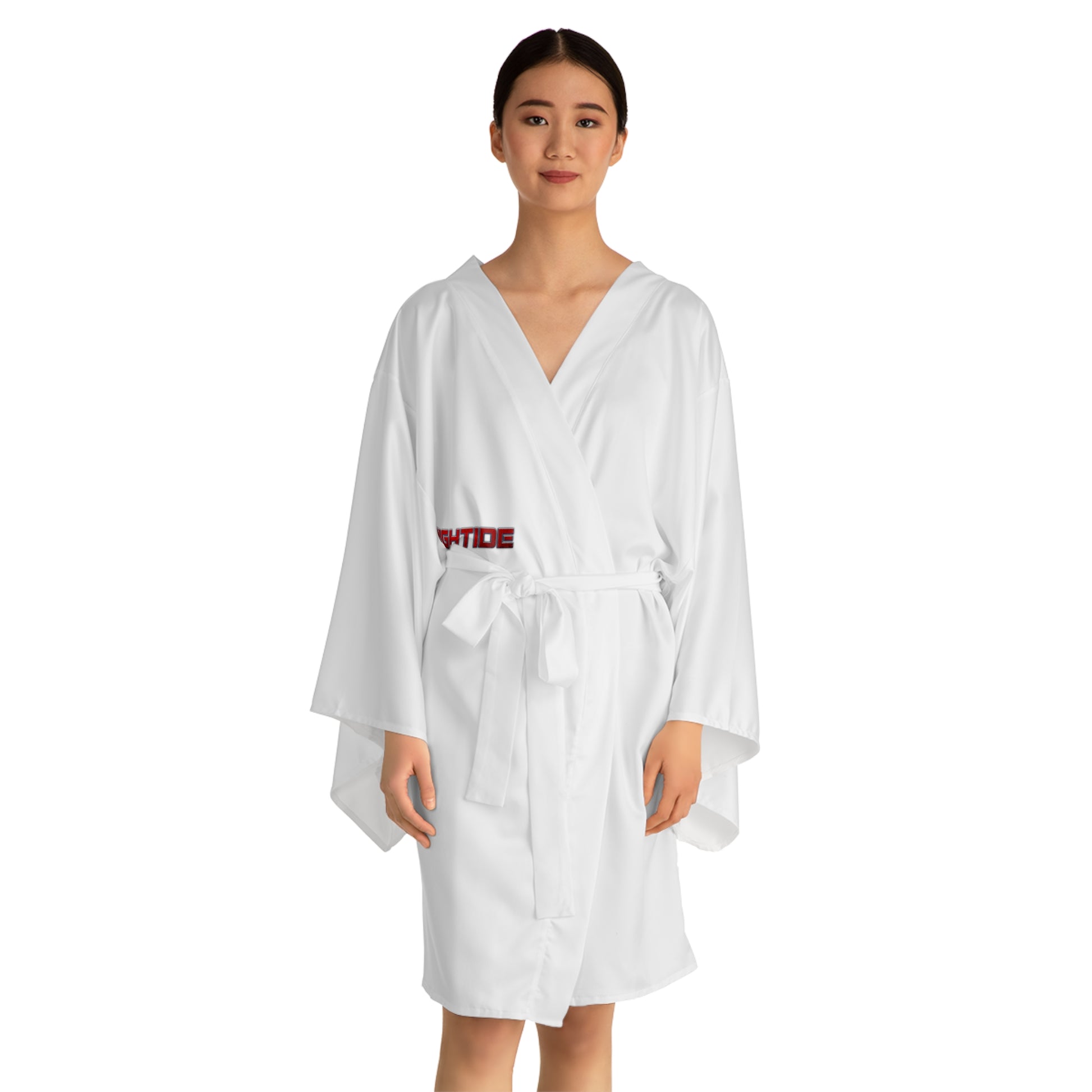 Chic Long Sleeve Kimono Robe, Lounge Wear, Loungewear, Spa Day Gift, Relaxation Attire, Cozy Home Wear, Lightweight Robe