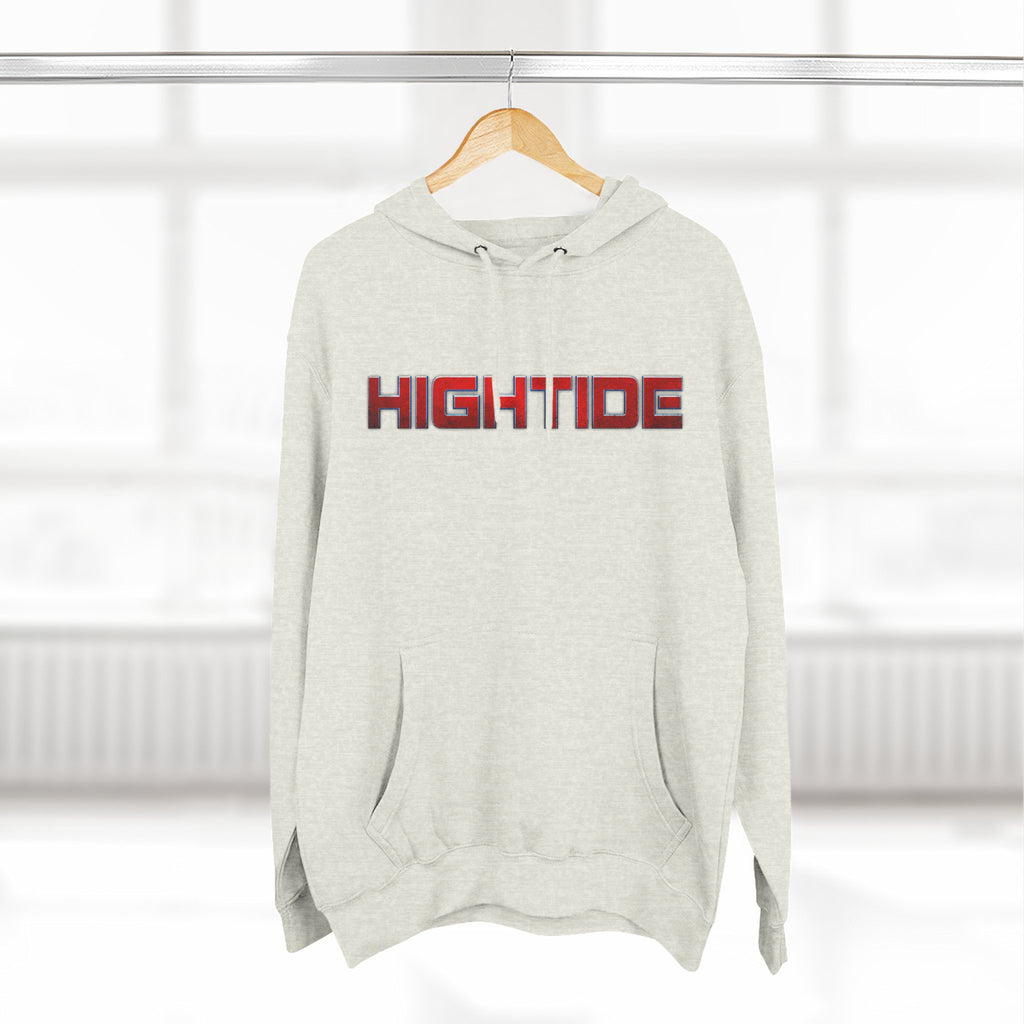 High Tide Three-Panel Fleece Hoodie - Cozy Beach Vibes, Great for Casual Wear, Summer Nights, Gift for Surf Lovers, Relaxation Wear
