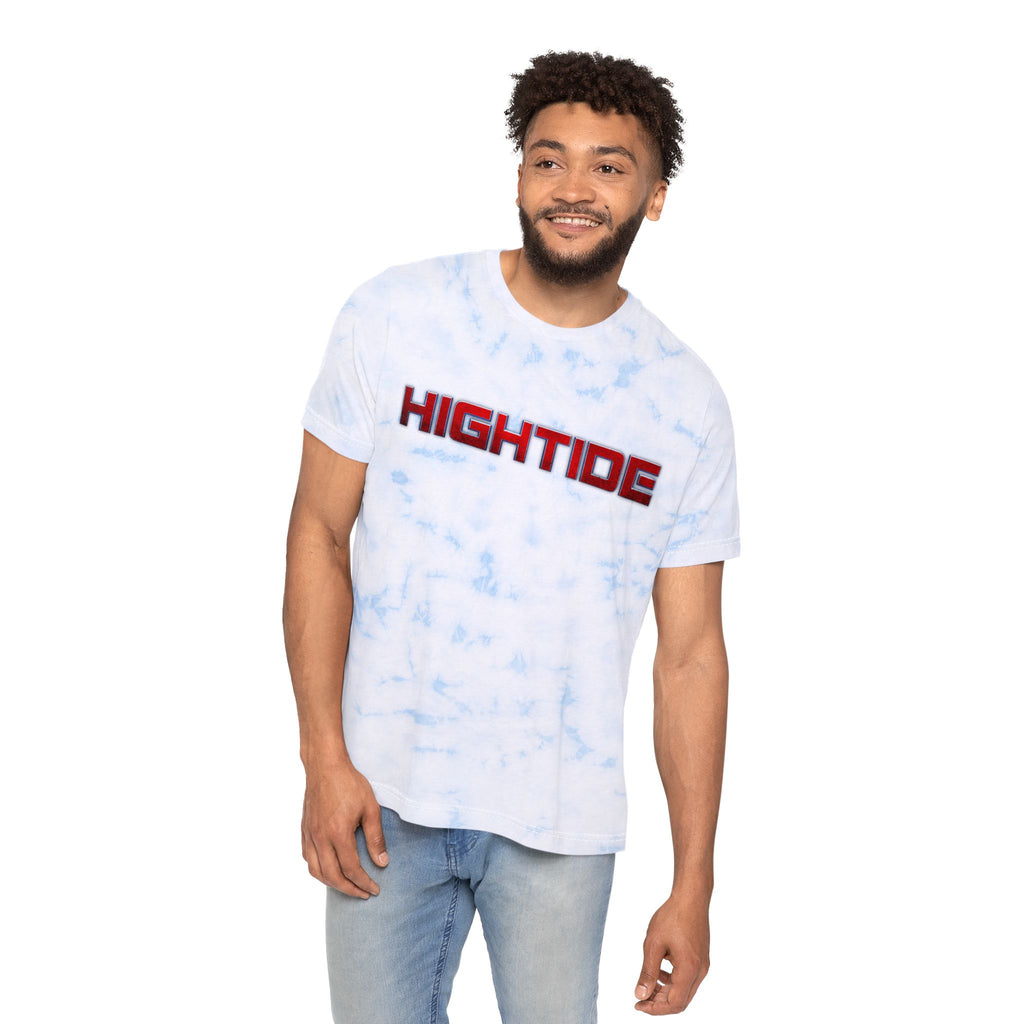 High Tide Unisex Tie-Dyed T-Shirt, Casual Summer Top, Beachwear, Trendy Graphic Tee, Festival Outfit, Gift for Adventurers
