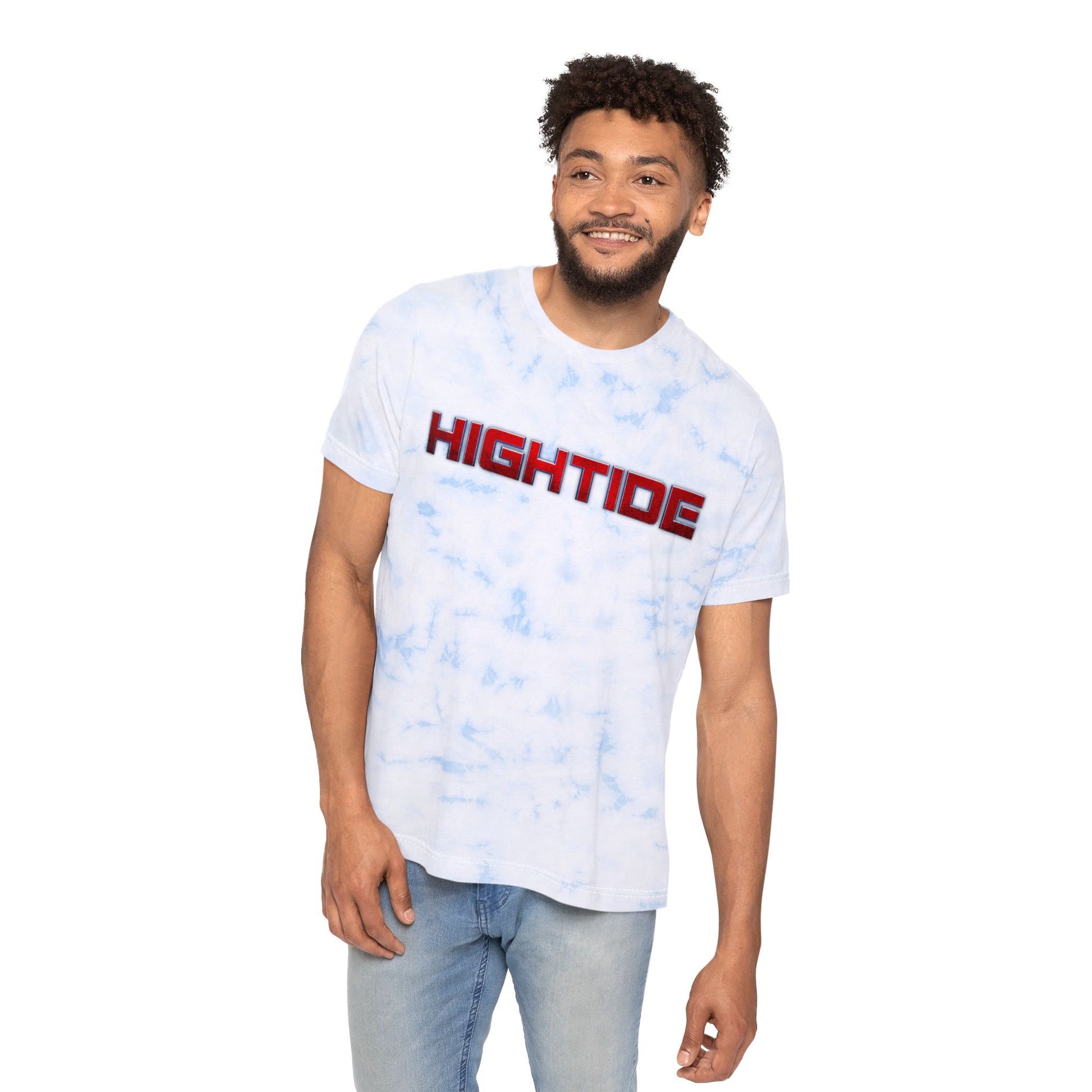 High Tide Unisex Tie-Dyed T-Shirt, Casual Summer Top, Beachwear, Trendy Graphic Tee, Festival Outfit, Gift for Adventurers