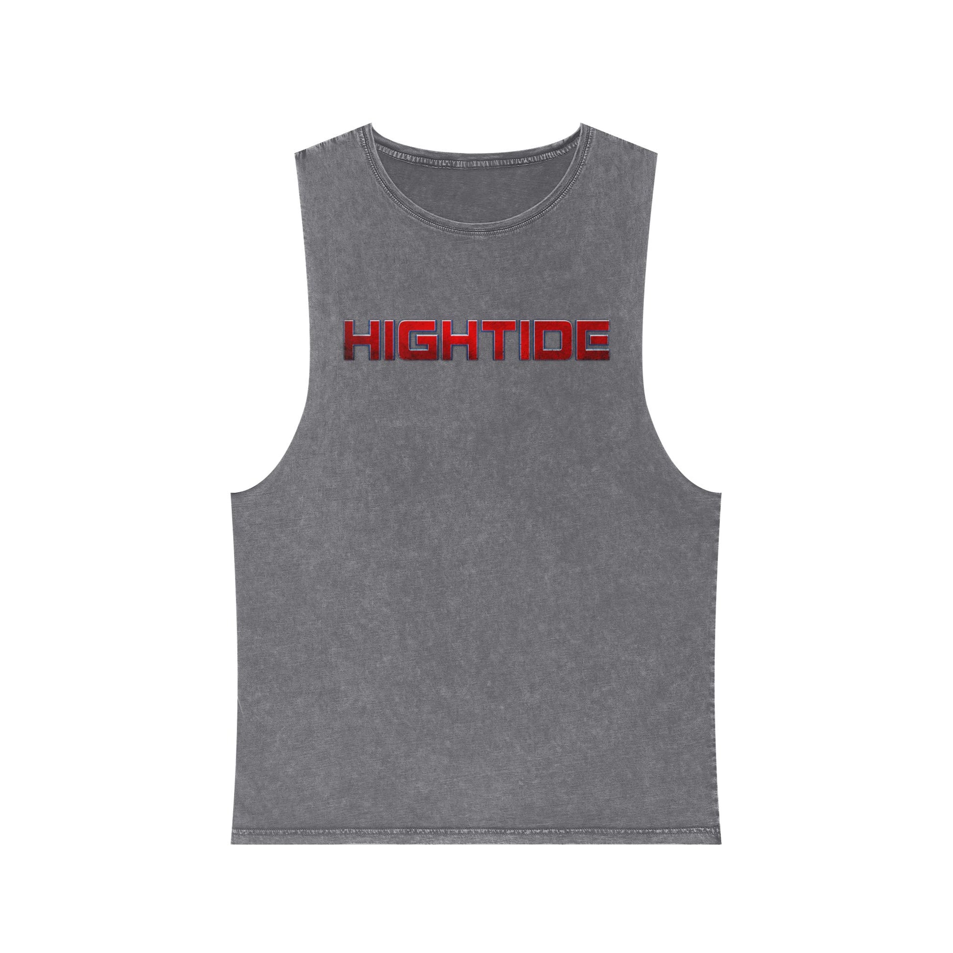 Vintage Stonewash Tank Top - Hightide Beachwear, Unisex Summer Tee, Casual Gym Shirt, Perfect for Vacations & Outdoor Activities