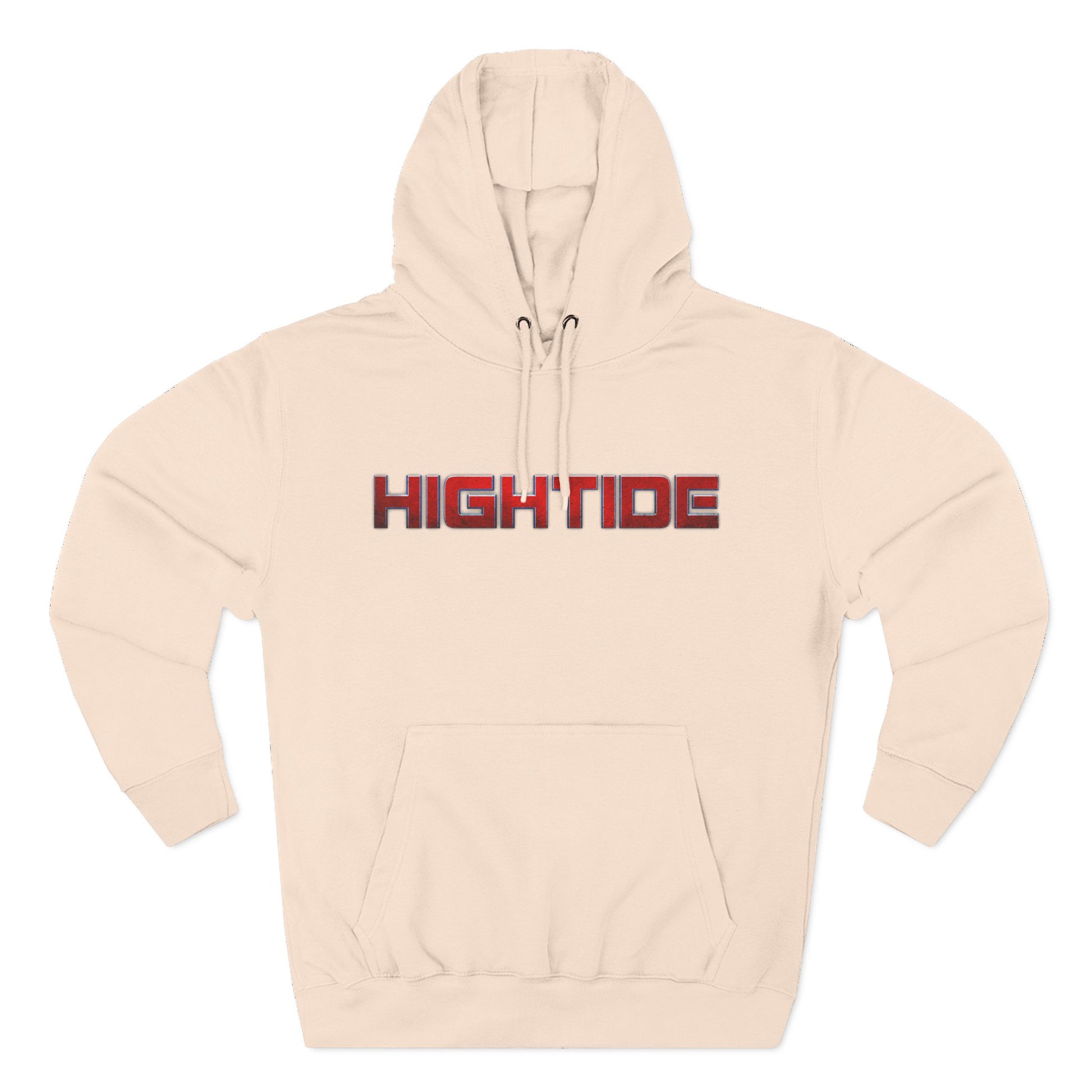 High Tide Three-Panel Fleece Hoodie - Cozy Beach Vibes, Great for Casual Wear, Summer Nights, Gift for Surf Lovers, Relaxation Wear