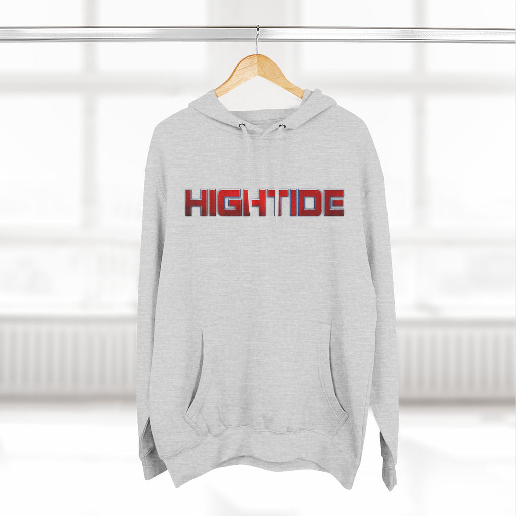 High Tide Three-Panel Fleece Hoodie - Cozy Beach Vibes, Great for Casual Wear, Summer Nights, Gift for Surf Lovers, Relaxation Wear