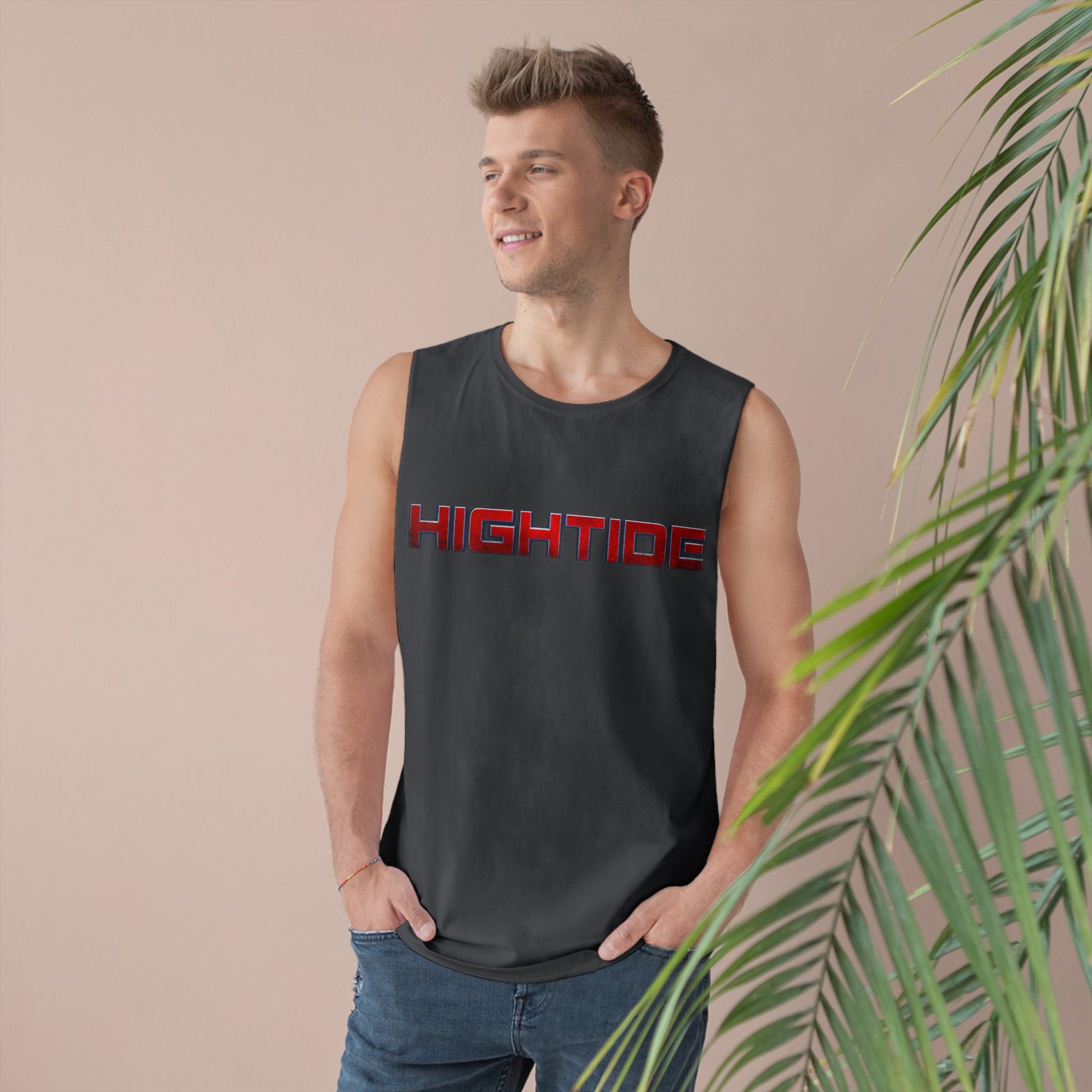 HighTide Unisex Tank Top, Summer Beach Wear, Casual Style, Unisex Fitness Shirt, Gift for Beach Lovers, Outdoor Activities
