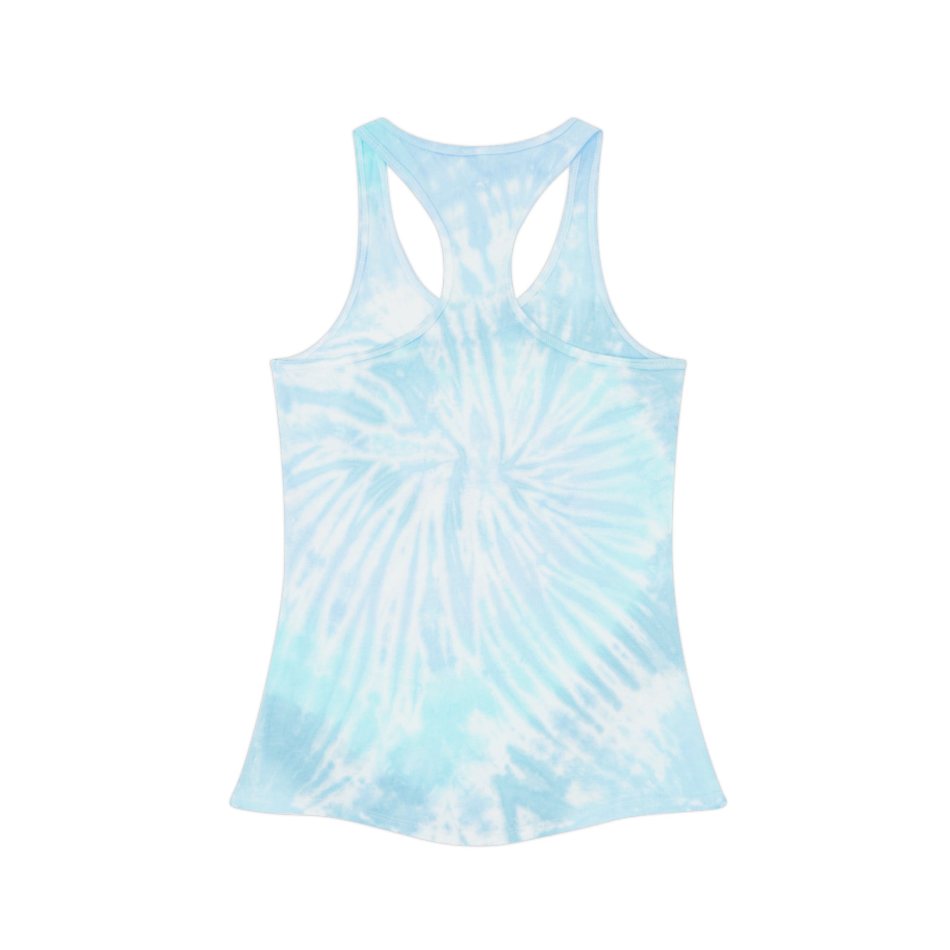 High Tide Tie Dye Racerback Tank Top | Beach Day Essential, Summer Vibes, Festival Wear, Personalized Gift, Active Lifestyle Apparel